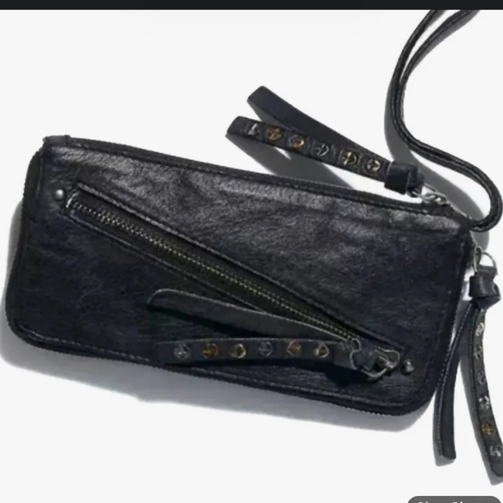 Free People Distressed Leather Wallet